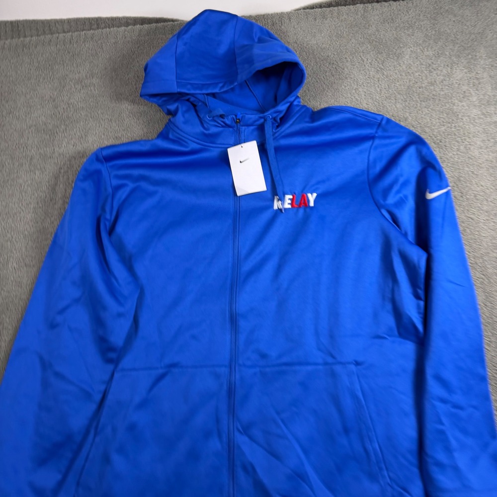 Nike Golf Mens Royal Blue Full Zip Hoodie AH6259-480 Size XL NWT